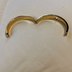 Kate Spade Gold & White Clasp Bracelet